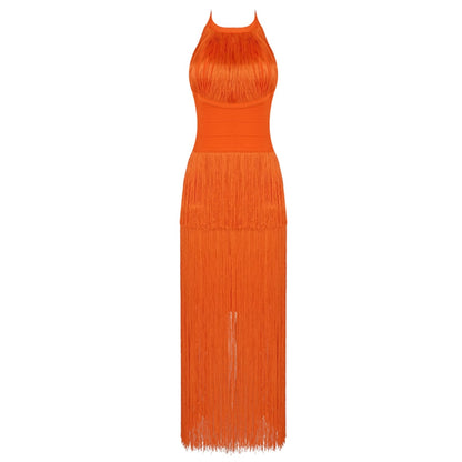 Orange Bandage Dress SW6584 4