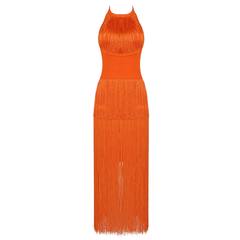 Orange Bandage Dress SW6584 4