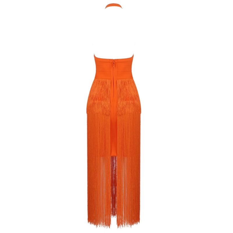 Orange Bandage Dress SW6584 5