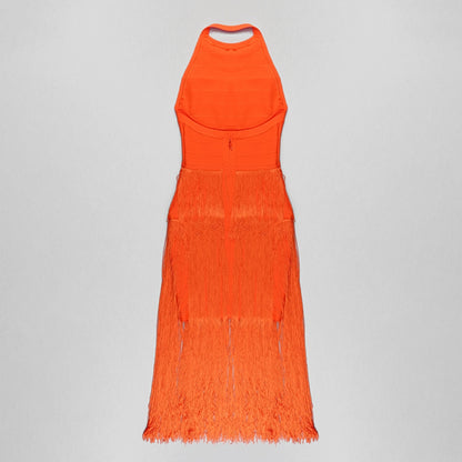 Orange Bandage Dress SW6584 7