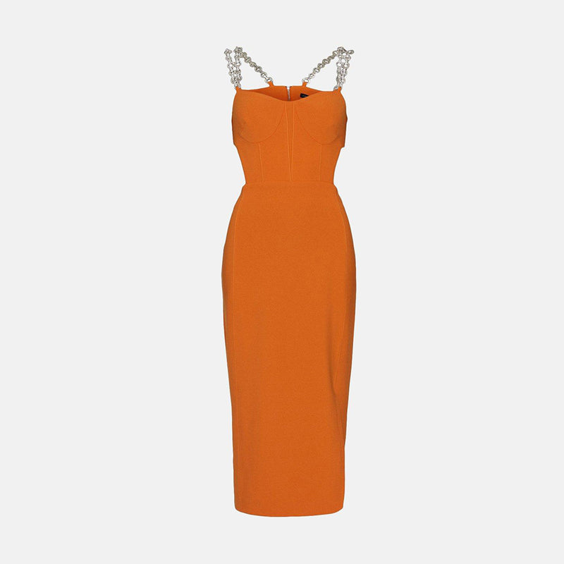 Orange Bandage Dress SW6657 3