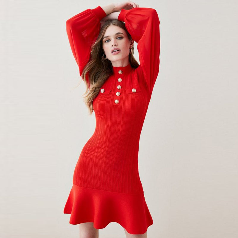 Red Bandage Dress SW6660 2