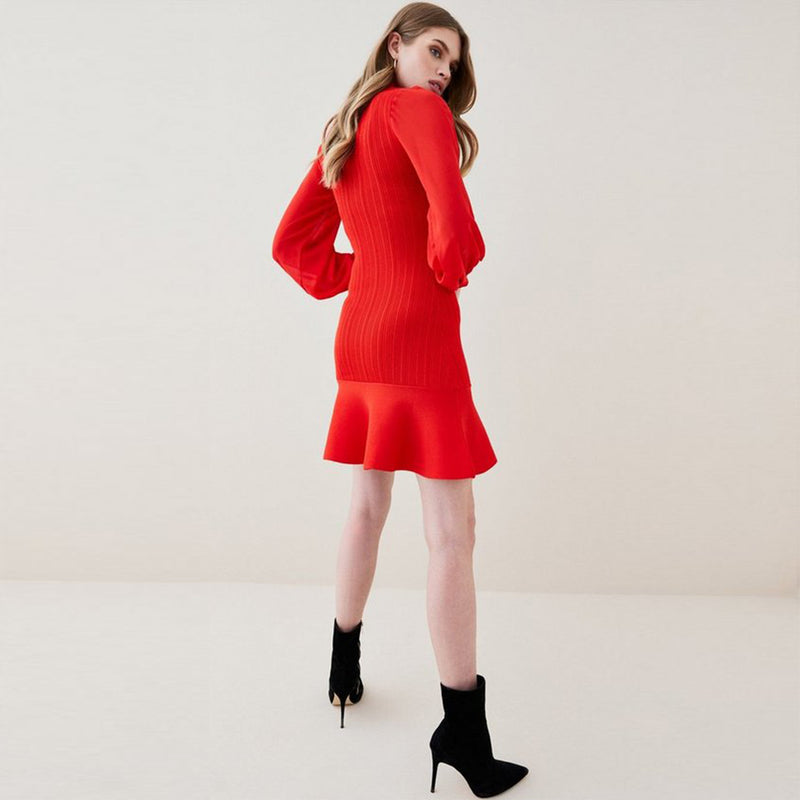 Red Bandage Dress SW6660 3