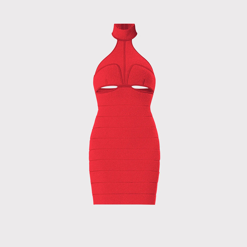 Red Bandage Dress SW6675 4