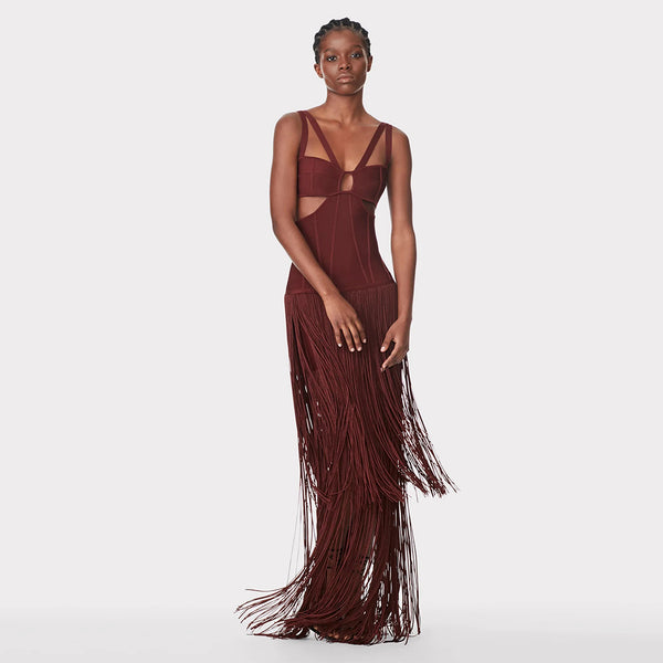 Brown Bandage Dress SW6682 1