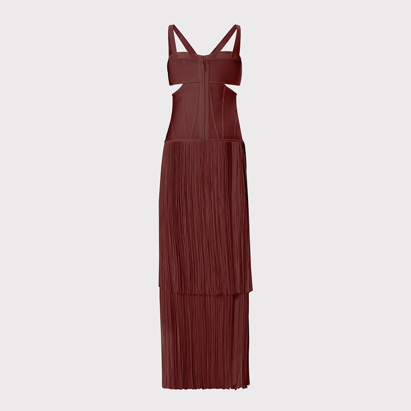 Brown Bandage Dress SW6682 5
