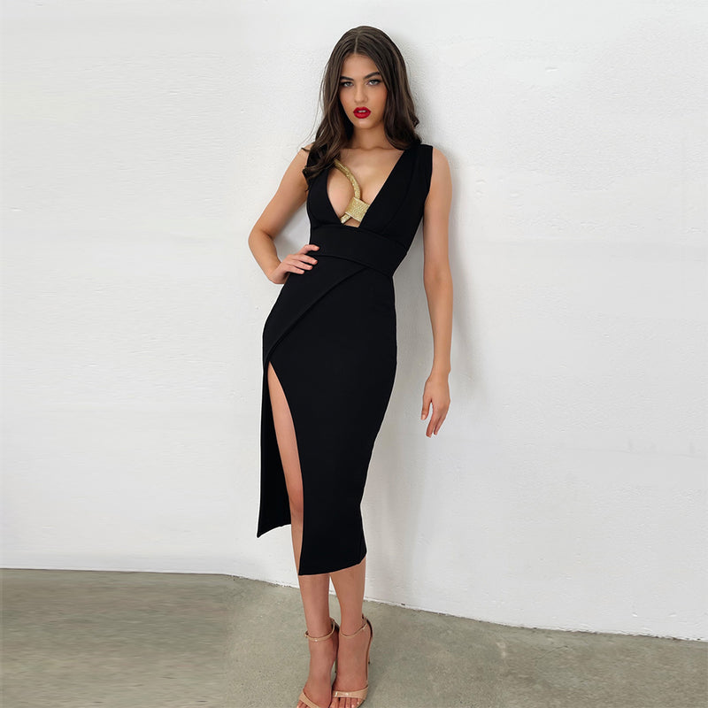 Black Bandage Dress SW6690 1