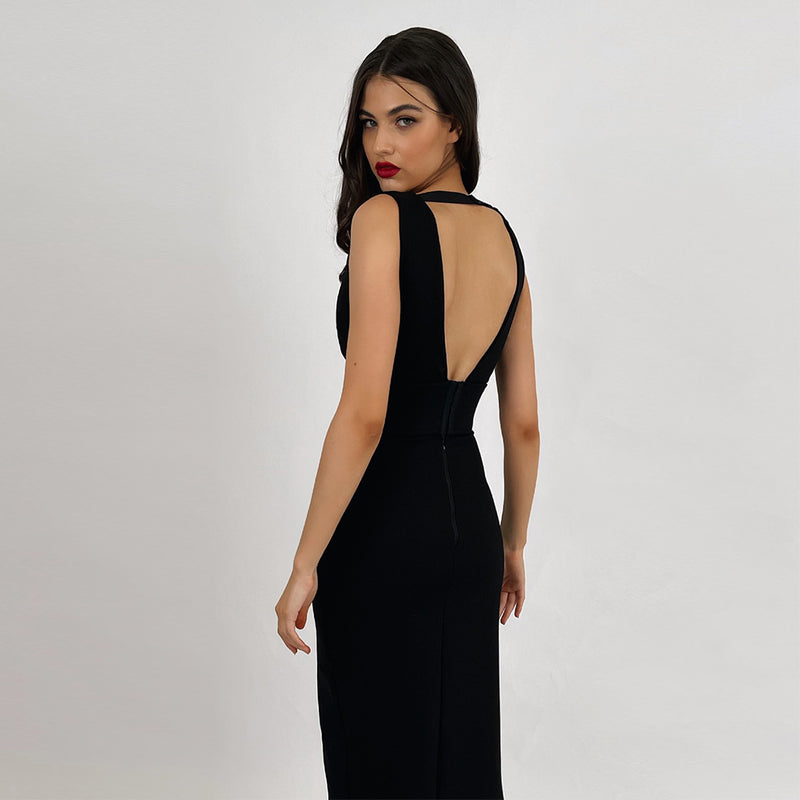 Black Bandage Dress SW6690 3