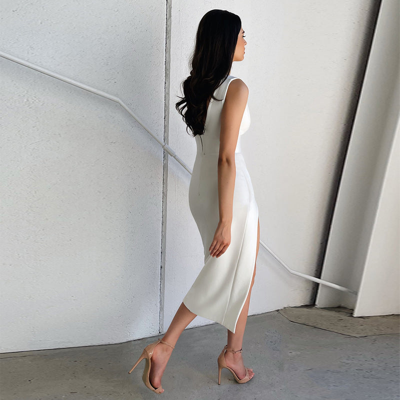 White Bandage Dress SW6690 3