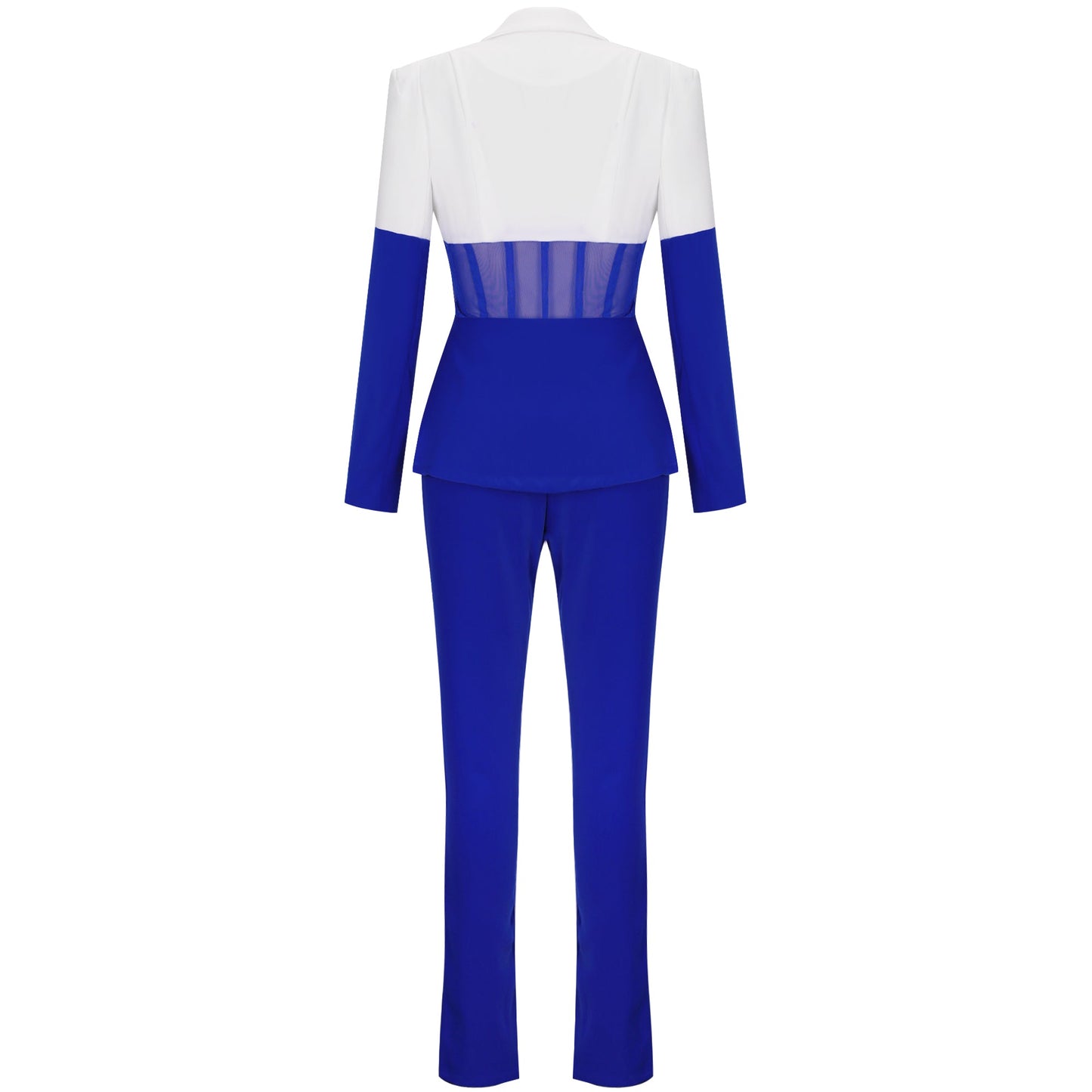 Elegant Blazer and Pants Patchwork Suit SY20003
