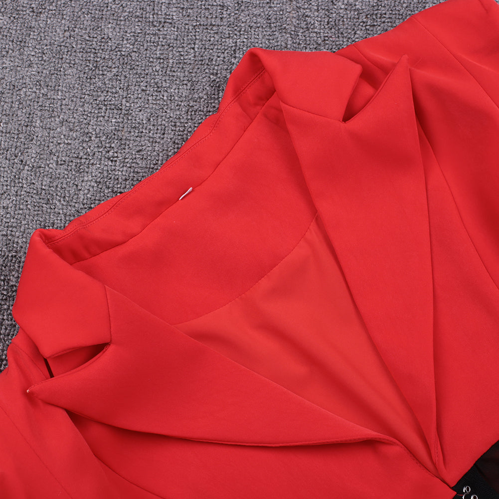 Elegant Blazer and Pants Patchwork Suit SY20003