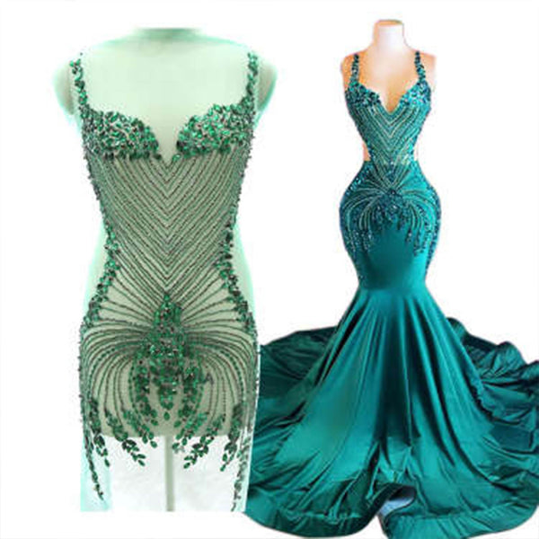 Green Exclusive Custom Dress TH08013 1