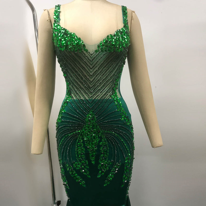 Green Exclusive Custom Dress TH08013 4