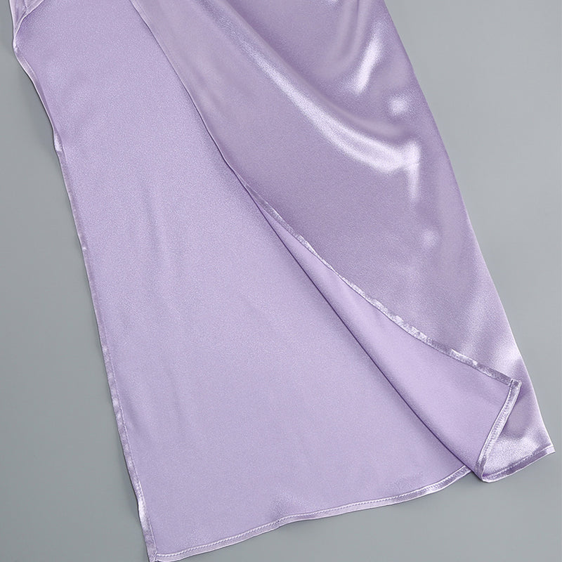 Purple Bodycon Dress ZNSBA429 8