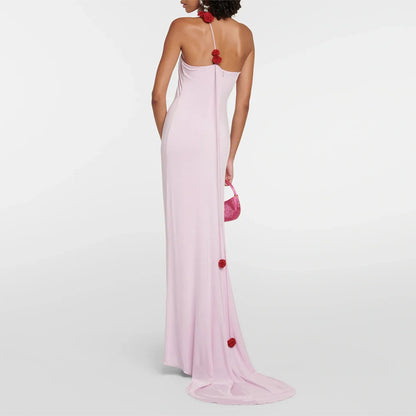 Strappy Sleeveless Plain Maxi Dress ZNSBA704