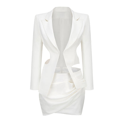 White Bodycon Set ZNSBA835 3