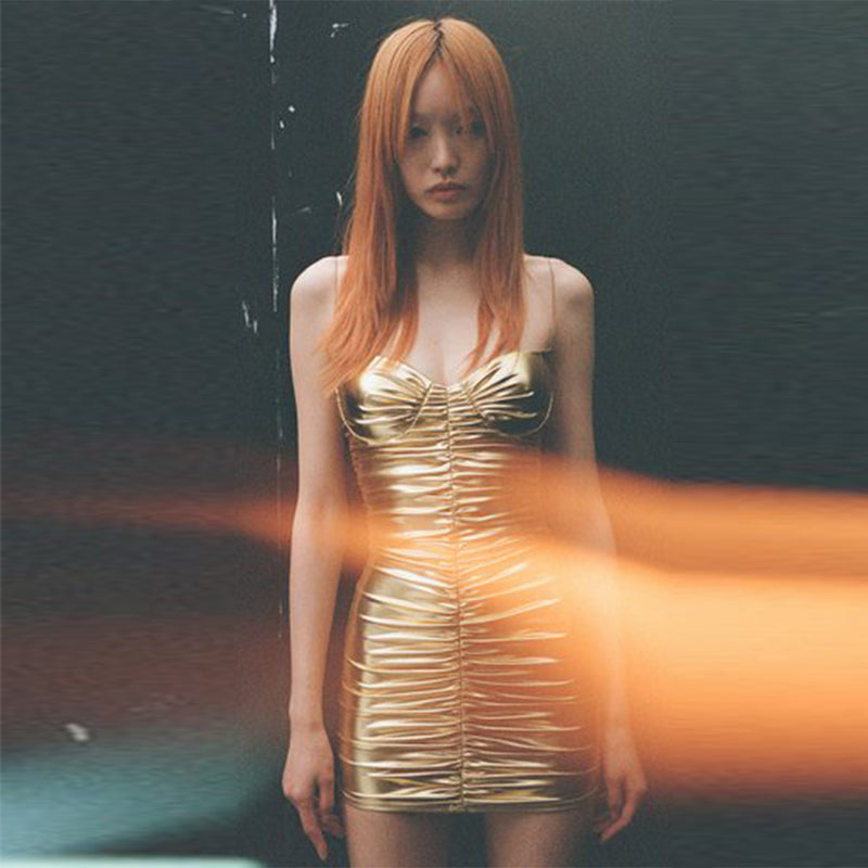 Yellow Bodycon Dress ZNSBA910