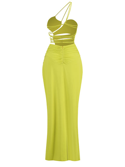 Strappy Sleeveless High Slit Dress ZNSBA919
