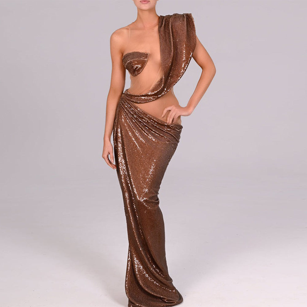 Brown Dress ZNSBA996