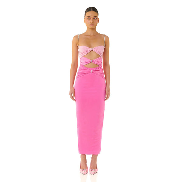Pink Bodycon Dress ZNSJ631 1