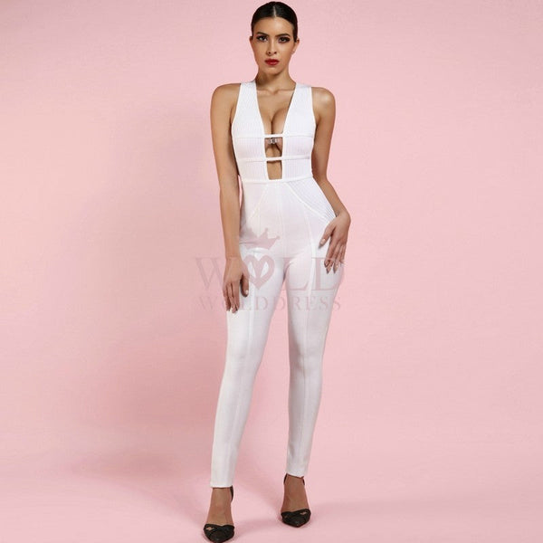 V Neck Sleeveless Backless Bandage Jumpsuit HK047 1 in wolddress