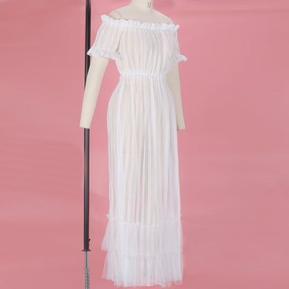 Off Shoulder Short Sleeve Lace Maxi Bodycon Dress K1962 7 in wolddress
