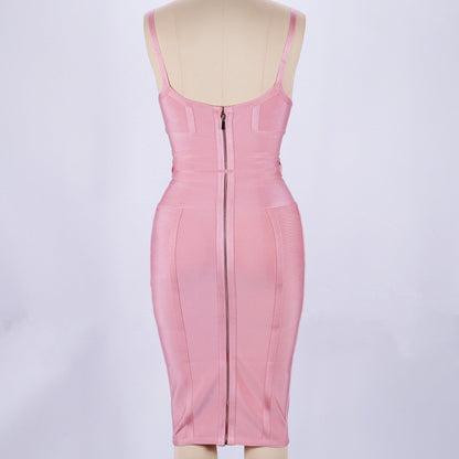 Strappy Sleeveless Midi Bandage Dress HJ448 22 in wolddress