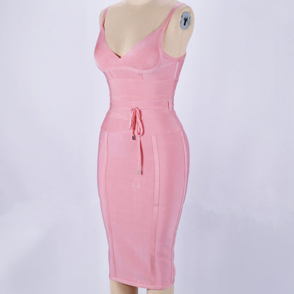 Strappy Sleeveless Midi Bandage Dress HJ448 21 in wolddress