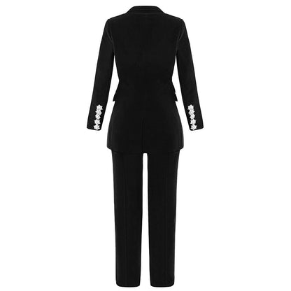 V Neck Long Sleeve Metal Studded Bodycon Suit FSY006 21 in wolddress
