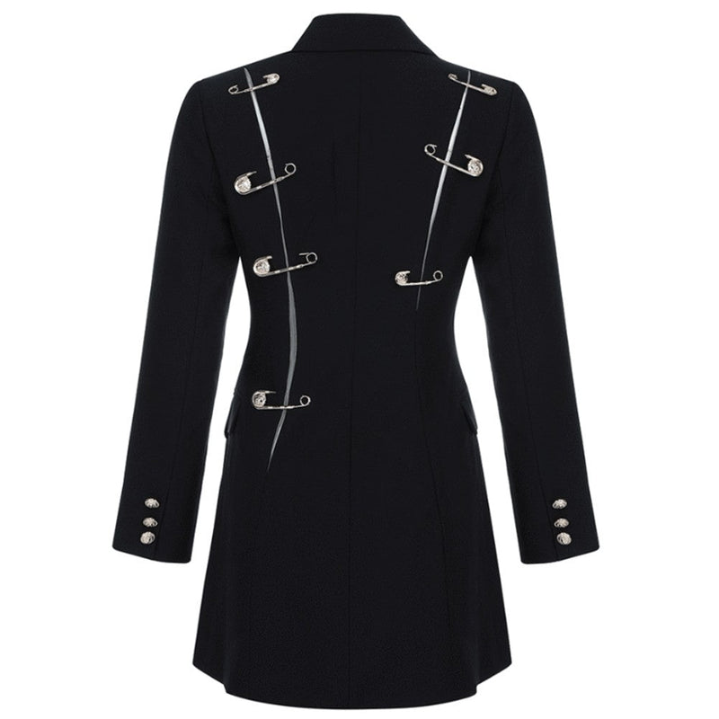 V Neck Long Sleeve Pin Mini Bodycon Dress FSY19264 3 in wolddress