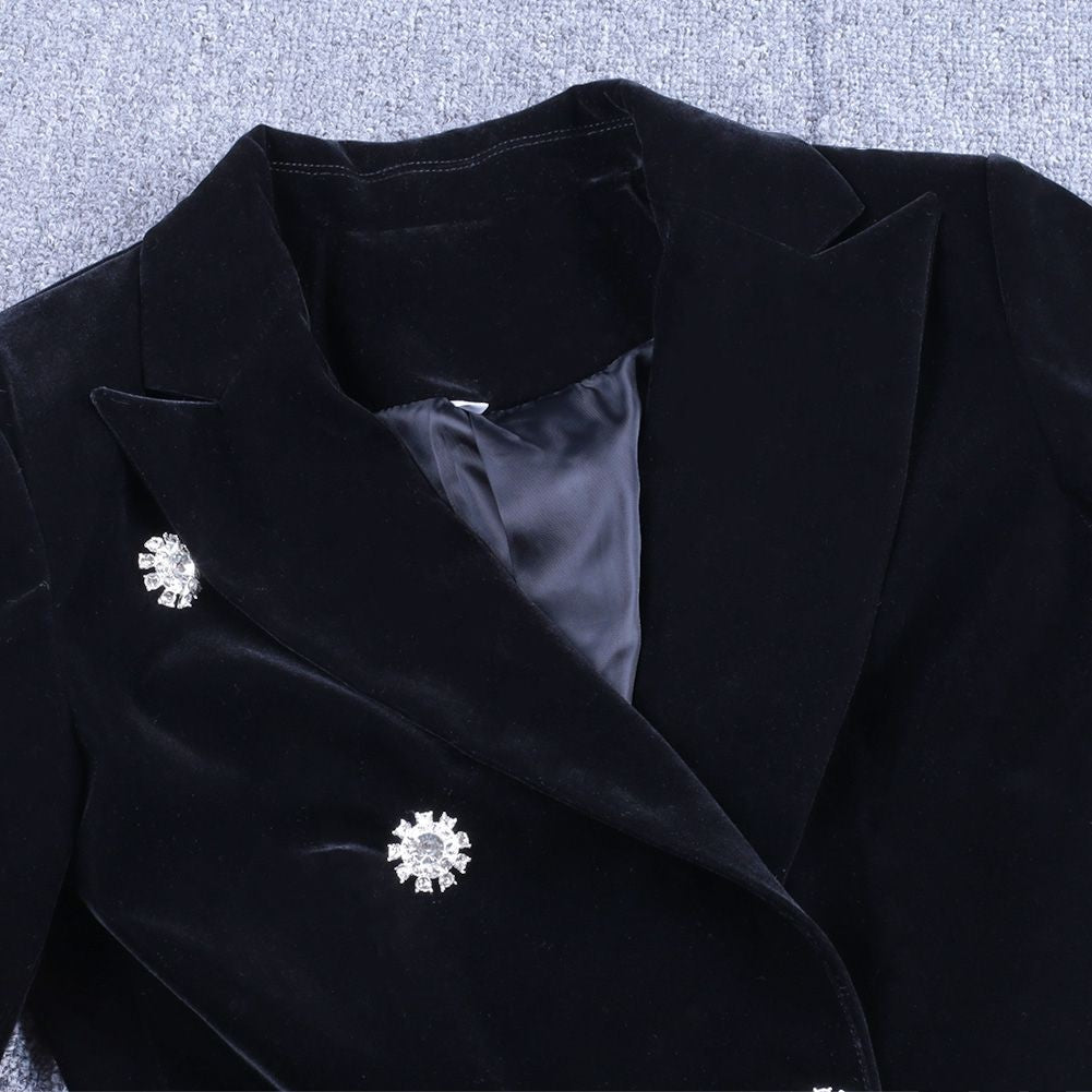 V Neck Long Sleeve Metal Studded Bodycon Suit FSY006 22 in wolddress