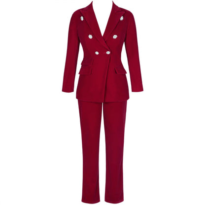 V Neck Long Sleeve Metal Studded Bodycon Suit FSY006 11 in wolddress