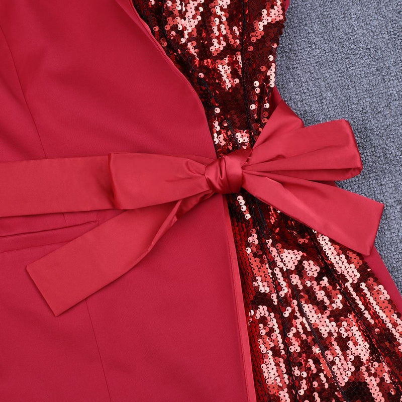 One Shoulder Long Sleeve Sequined Mini Bodycon Dress FSY19185 18 in wolddress