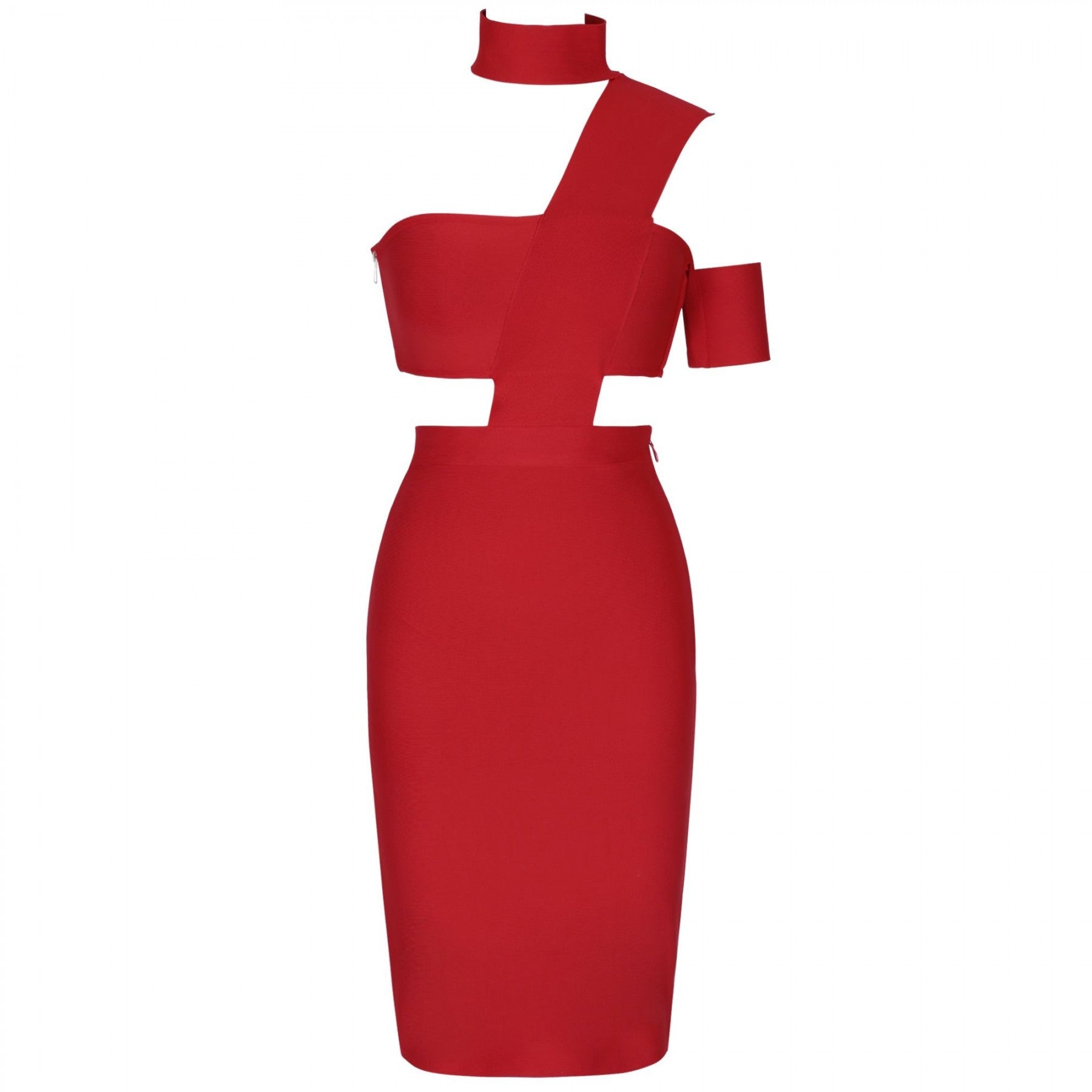 Halter Sleeveless Cut out Midi Bandage Dress SP015 10 in wolddress