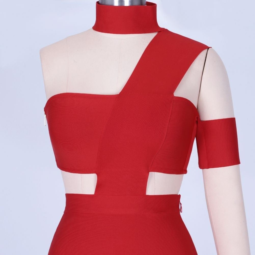 Halter Sleeveless Cut out Midi Bandage Dress SP015 13 in wolddress