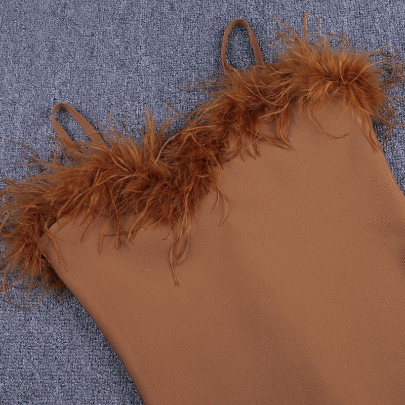 Strappy Sleeveless Tassels Mini Bandage Dress PF19177 8 in wolddress
