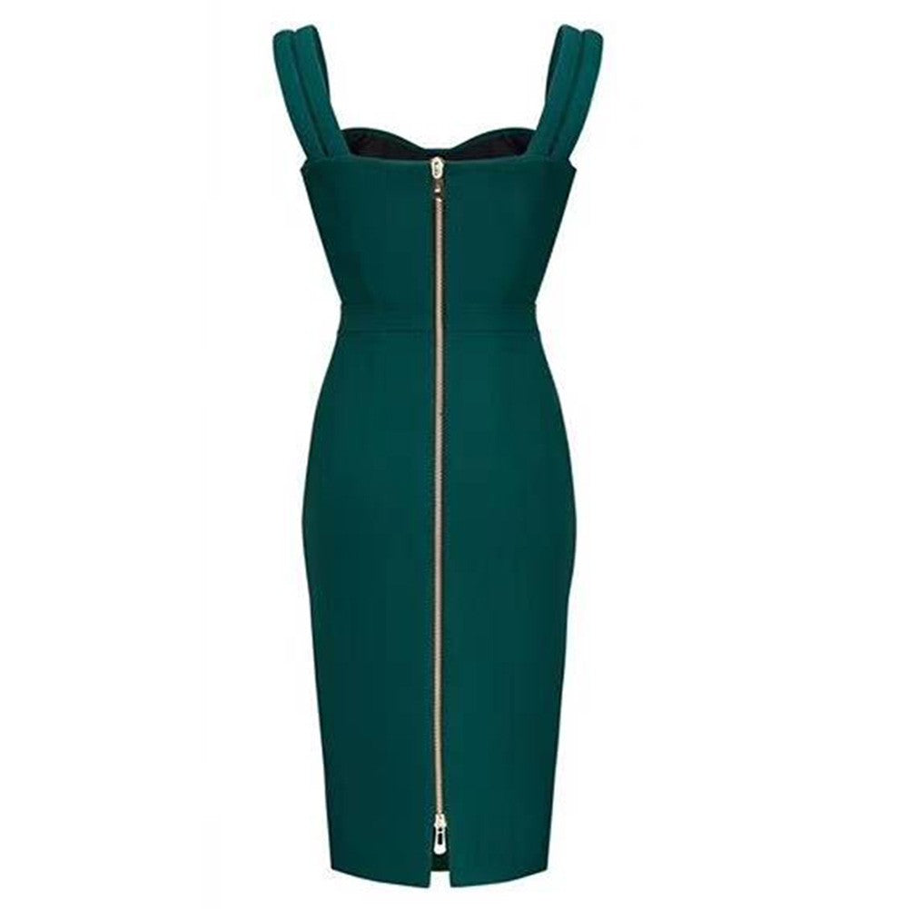 Strappy Sleeveless Striped Over Knee Bandage Dress PP19257 11 in wolddress