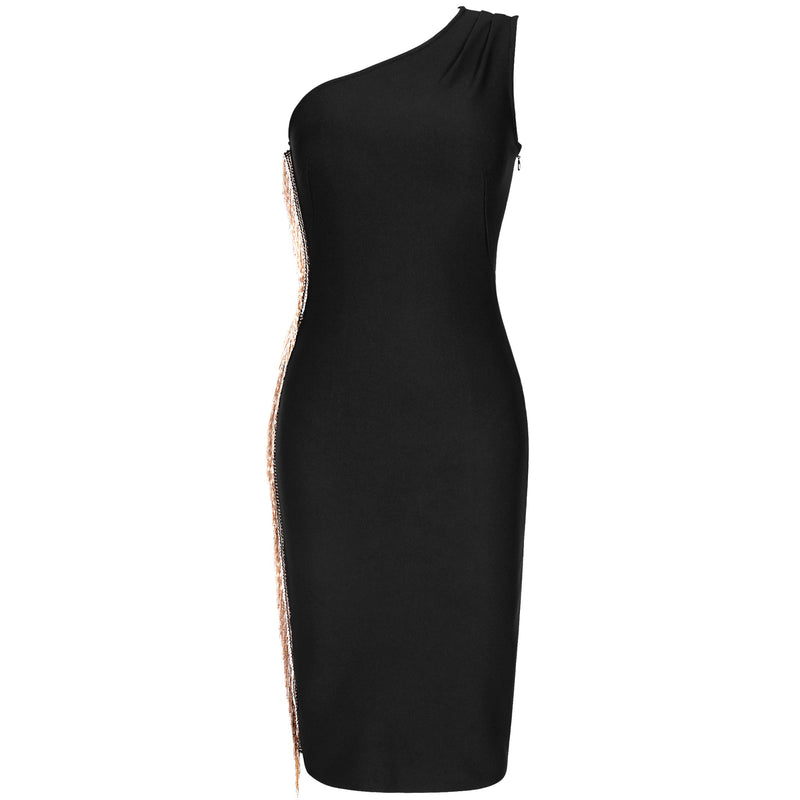 One Shoulder Bandage Dress PP19366 4 in wolddress