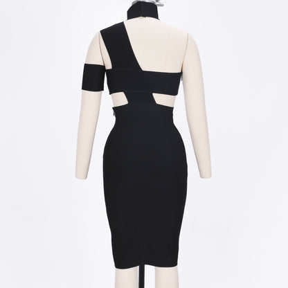 Halter Sleeveless Cut out Midi Bandage Dress SP015 6 in wolddress