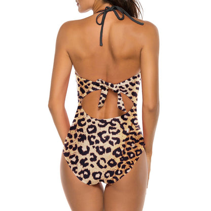 Halter Sleeveless Stretchy Bodycon Swimsuit YS20001 27 in wolddress