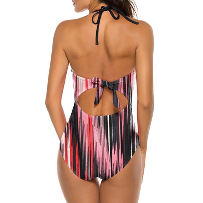 Halter Sleeveless Stretchy Bodycon Swimsuit YS20001 17 in wolddress