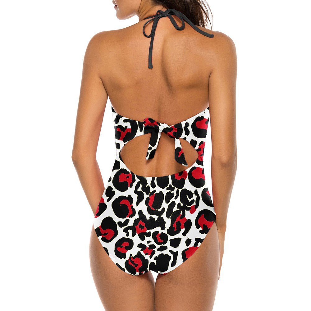 Halter Sleeveless Stretchy Bodycon Swimsuit YS20001 10 in wolddress