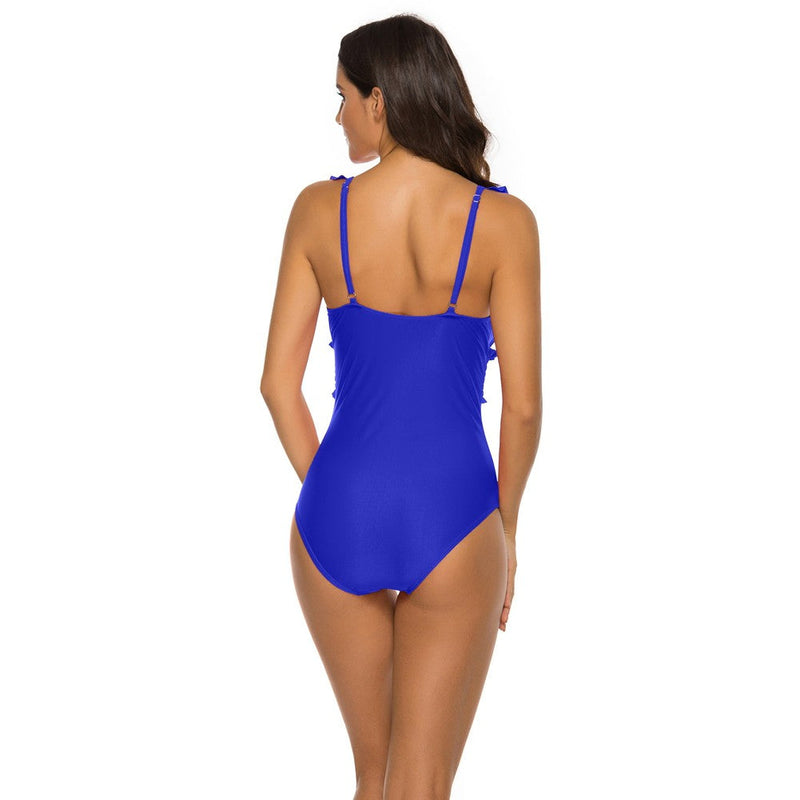 V Neck Sleeveless Ruffle Bodycon Swimsuit YSL0180 9 in wolddress